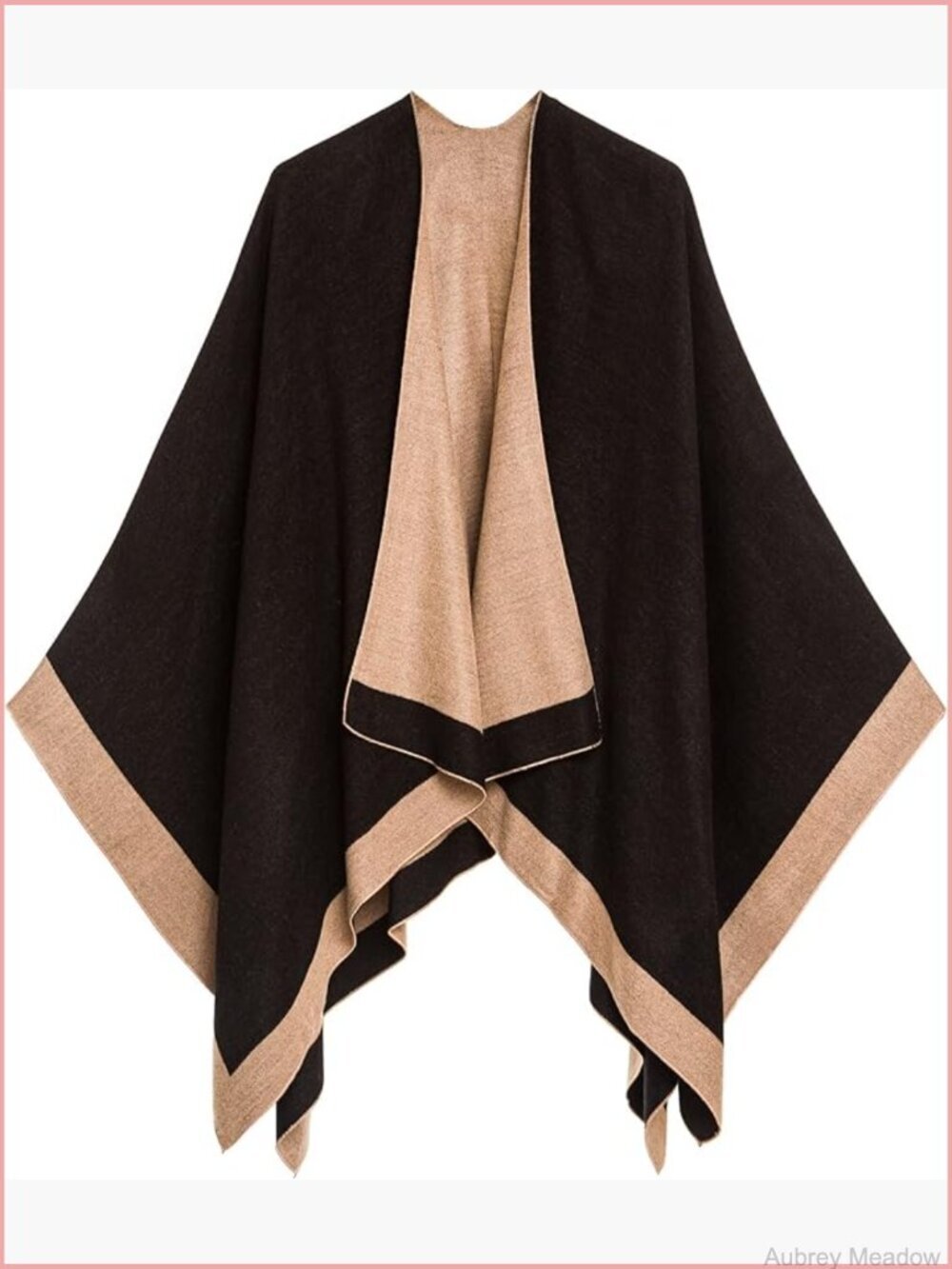 Womens Shawl Wrap Poncho Ruana Cape Cardigan Open Front Winter